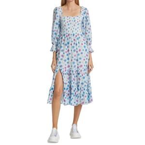 knee length dresses for ladies Loveshackfancy Women's Minka Maxi Dress - White